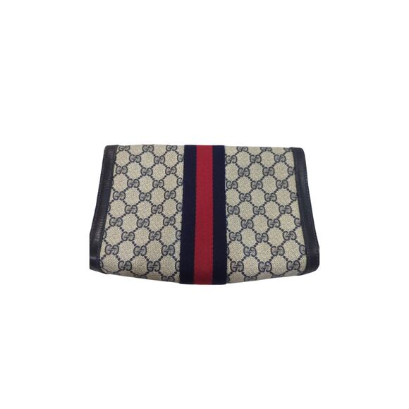 Vintage GUCCI Sherry Line Ophidia PVC Leather Clutch Bag - Picture 6 of 14